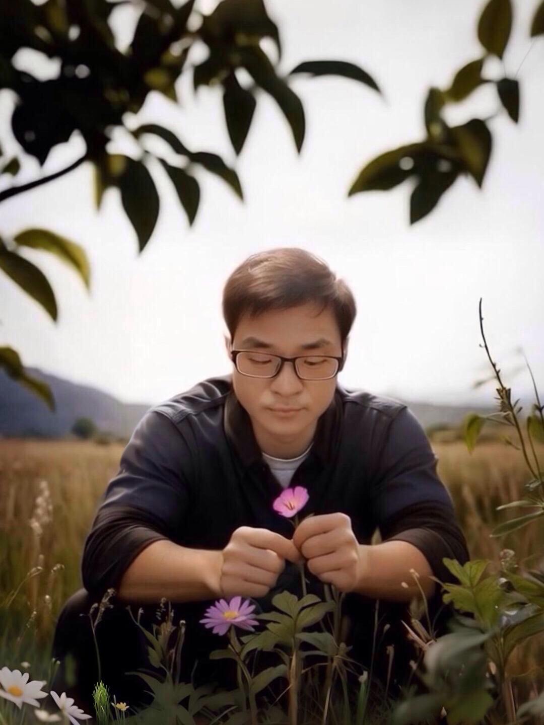 Hands and Flower